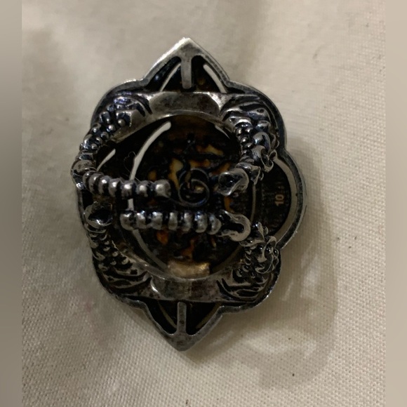 Gucci Velvet Beaded Spike Cocktail Ring Size 5.5 - Picture 9 of 16